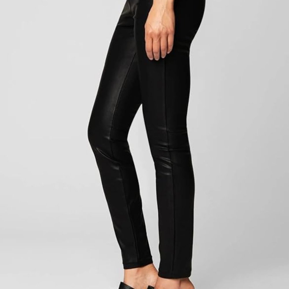BLANKNYC Women's High Rise Skinny Vegan Leather Pull-on Pants, 25